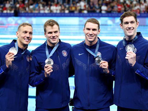 Ohio State's Hunter Armstrong, U.S. men's medley relay team win silver at 2024 Olympics