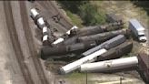Officials evacuate area after train derails in suburban Chicago