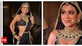 Nia Sharma steals the spotlight with Black-Gold bridal lehenga in 'Suhagan Chudail'; says 'When a chudail is getting married, you can bet it's going to be anything but ordinary' - Times of India