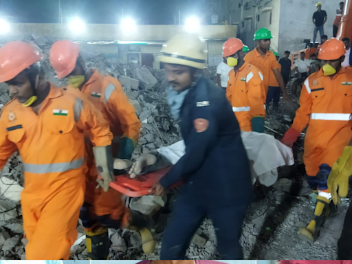 7 Dead After Surat Building Constructed In 2017 Collapses During Heavy Rain