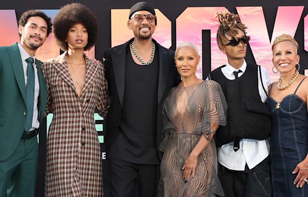 Will Smith Poses with Wife Jada Pinkett Smith and All Three Kids at “Bad Boys: Ride or Die” Los Angeles Premiere