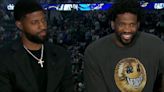 ESPN blatantly encouraged Joel Embiid to recruit Paul George during an awkward interview