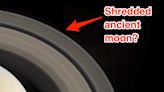 Saturn's gravitational pull shredded an ancient moon, creating its iconic rings and unusual tilt, new research suggests