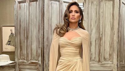 Jennifer Lopez’s Draped Corset Gown Is a Callback to Her Dreamy “Maid in Manhattan” Dress