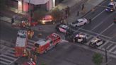 2 people in critical condition after a three-car collision involving an LAPD officer