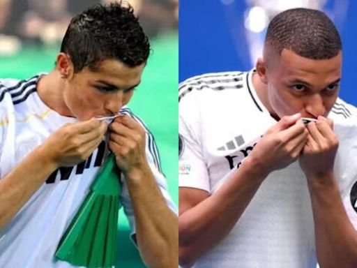 Las similitudes entre las presentaciones de Kylian Mbappé y Cristiano Ronaldo en el Real Madrid