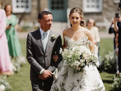 Frankie Dettori's daughter Ella marries fellow jockey in South Devon