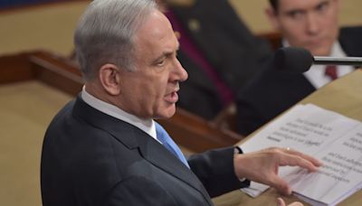 Netanyahu labels critics of war in Gaza ‘Iran’s useful idiots’ in speech to Congress