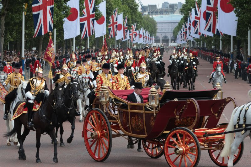 Japan's emperor in Britain on first official visit as head of state