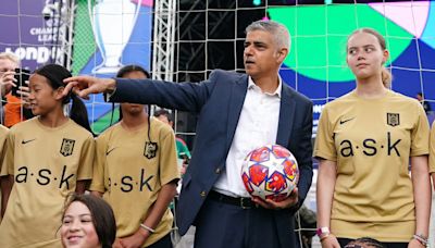 Sadiq Khan predicts Real Madrid win Champions League final at Wembley as football festivities kick off