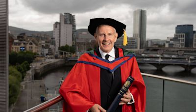 Patrick Kielty on his arts doctorate: ‘Cat couldn’t believe I got this honour’