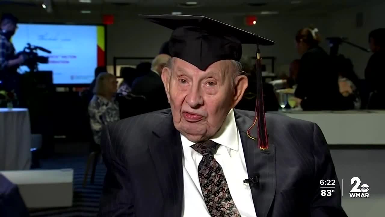 100-year-old Vietnam vet gets his Bachelor's degree from University of Maryland