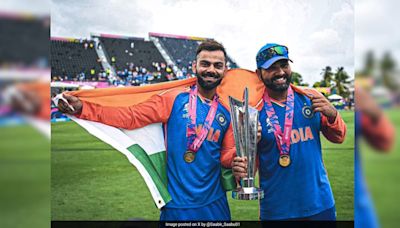 Virat Kohli, Rohit Sharma's Proud India Flag Moment With T20 World Cup Trophy In Hand. Watch | Cricket News