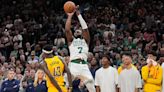 Jaylen Brown hits improbable 3-pointer to force overtime in Celtics win