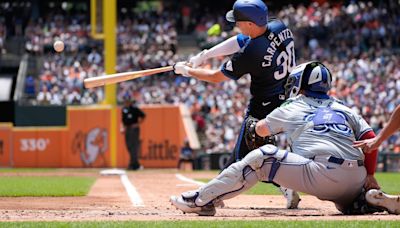 Kerry Carpenter's 2-run homer sends the Tigers to a 2-1 victory over the Blue Jays