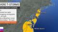 Severe storms to rumble from Pennsylvania to North Carolina