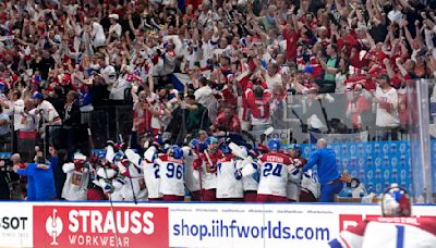 Czech Republic beats Switzerland 2-0 to win hockey world championship