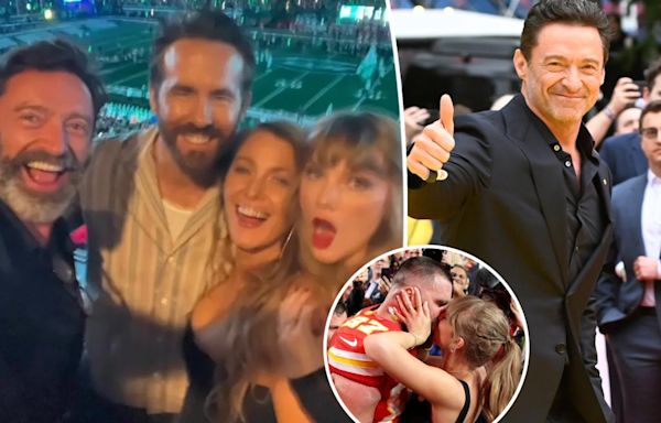 Hugh Jackman details humbling experience of attending Chiefs game with Taylor Swift