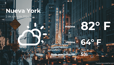 Pronóstico del tiempo en Nueva York para este domingo 2 de junio - El Diario NY
