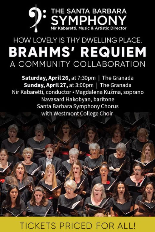 Brahms' Requiem in Santa Barbara at The Granada Theatre 2025