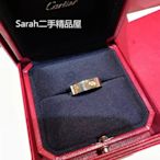 二手精品 Cartier 卡地亞 LOVE系列 18K玫瑰金 戒指 三鑽款 寬版戒指 鑽戒 B4087500