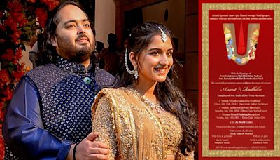 Anant Ambani And Radhika Merchant's Wedding Invitation First Look; Cruise Update
