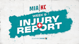 12 Dolphins listed on first injury report ahead of Week 9 matchup with Chiefs