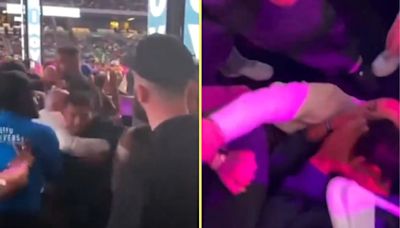 Boxer gets battered after confronting Caleb Plant at Crawford fight