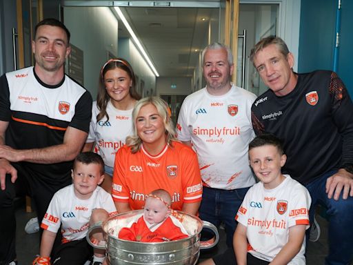 Extra special moment for Armagh boss Geezer to bring Sam Maguire to sick children at Craigavon hospital