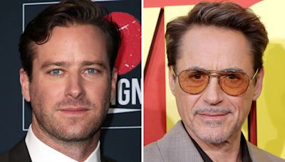 Armie Hammer Denies Robert Downey Jr. Paid for His Rehab, but Says Actor Gave Him Advice: ‘Sit Down, Shut Up...