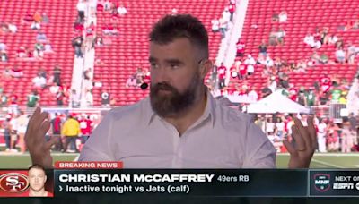 Jason Kelce Shared Funny Self-Deprecating Reaction to His Failed 49ers-Jets Pregame Take