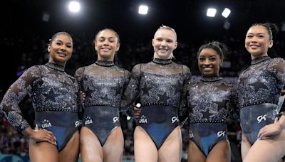 The Latest: Simone Biles and US women are cruising at the Olympics gymnastics team finals