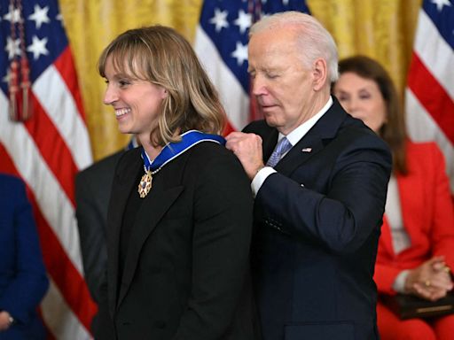 7-Time Olympic Gold Medalist Katie Ledecky Receives Presidential Medal of Freedom