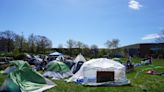 Binghamton University. students join other Israel-Hamas war protests around the state