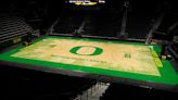 Oregon Ducks unveil new basketball court design at Matthew Knight Arena