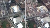 Satellite images show scale of destruction in Mississippi before and after tornado