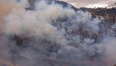 Wildfire rages in Ecuador's drought-stricken capital