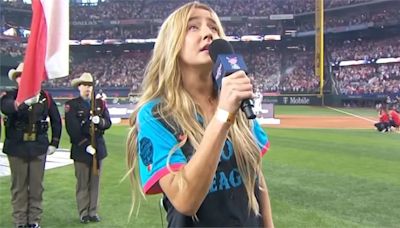 MLB（影）／大聯盟也有檸魂歌姬？美國知名女歌手唱國歌大翻車