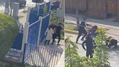 El día de furia en colegio de Puente Alto: alumno atropelló a su mamá y mujer apuñaló a otro apoderado durante riña - La Tercera