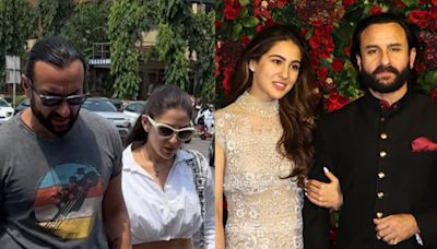 Saif Ali Khan and Sara Ali Khan Kick Off Weekend...Style, Go On A Father-Daughter Lunch Date | Watch - News18...