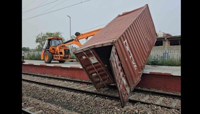 Haryana: Rail traffic on Ambala-Delhi route hit as goods train derails in Karnal