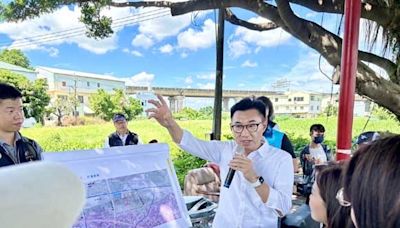 江啟臣舉辦考察 水利署允諾豐原首座河濱公園有譜