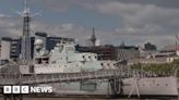 On board HMS Belfast in London for D-Day anniversary