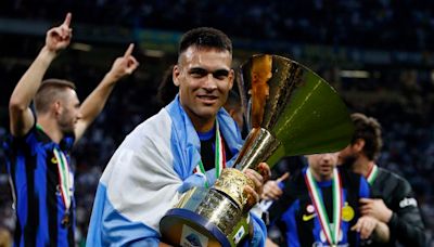 Delantero argentino del Inter Lautaro Martínez es nombrado mejor jugador de la temporada en Serie A