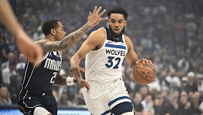 TNT crew thinks Karl-Anthony Towns is lying about practice shots