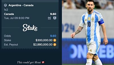 ¿Quién apostó 300.000 dólares en favor de Canadá contra Argentina?