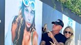 Tish Cyrus and Dominic Purcell Pose with Miley Cyrus Poster Before Reported Wedding: 'We're Proud of You Miles'