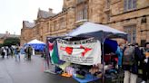 Pro-Palestinian protesters set up encampments at universities in Australia