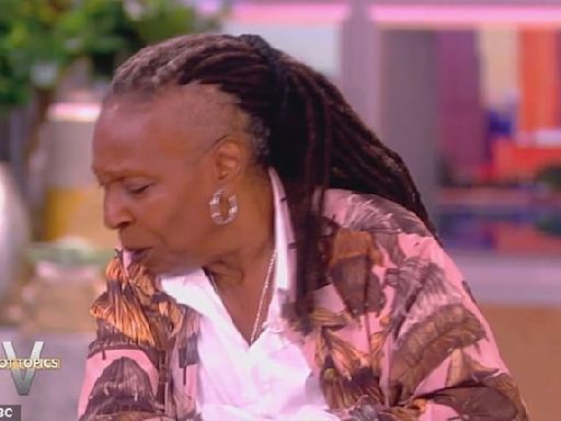 Whoopi Goldberg spits in disgust after accidentally saying 'Trump'