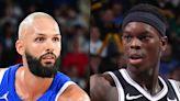 Evan Fournier Chokes Dennis Schröder During Friendly Exhibition FIBA Game